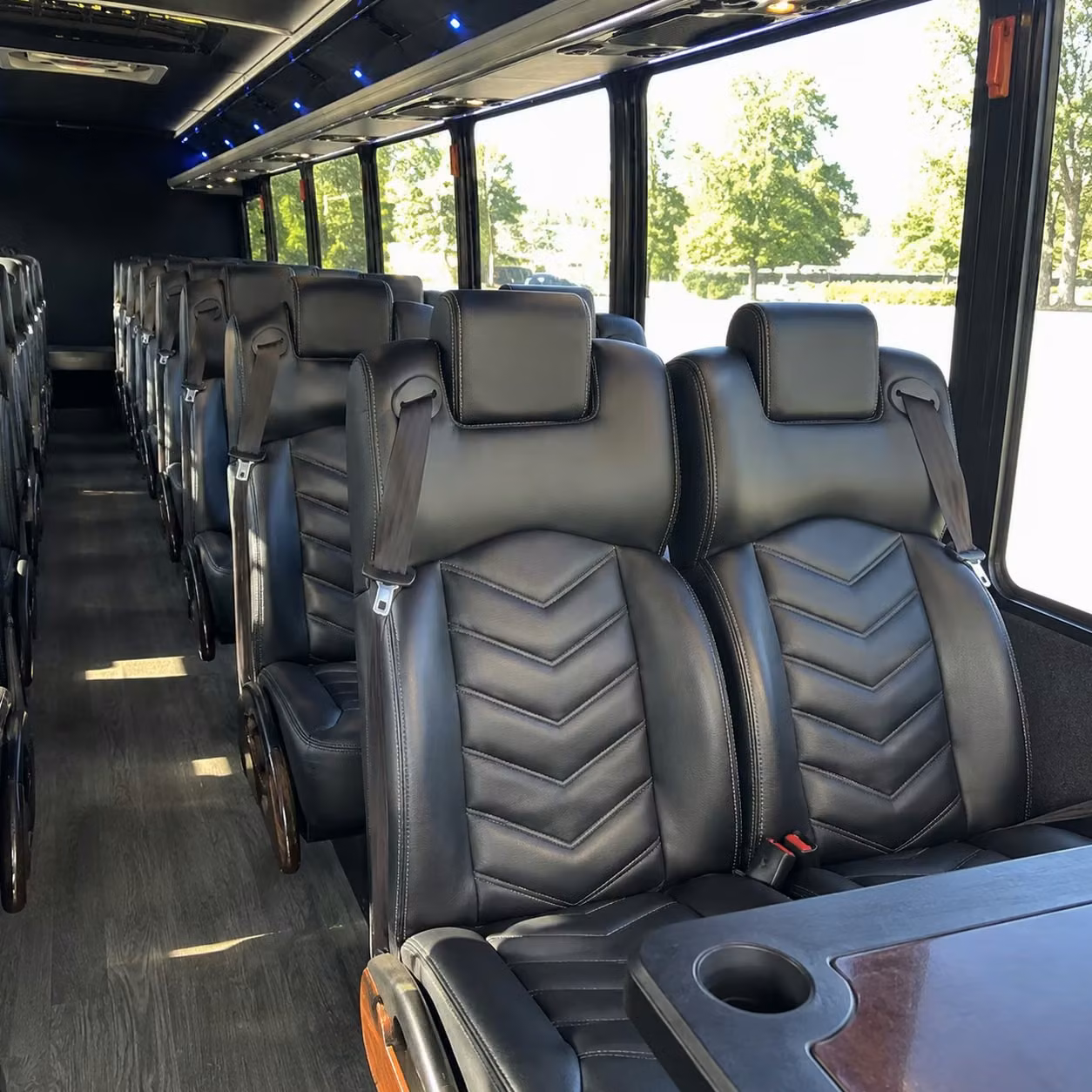 28 passenger minibus interior