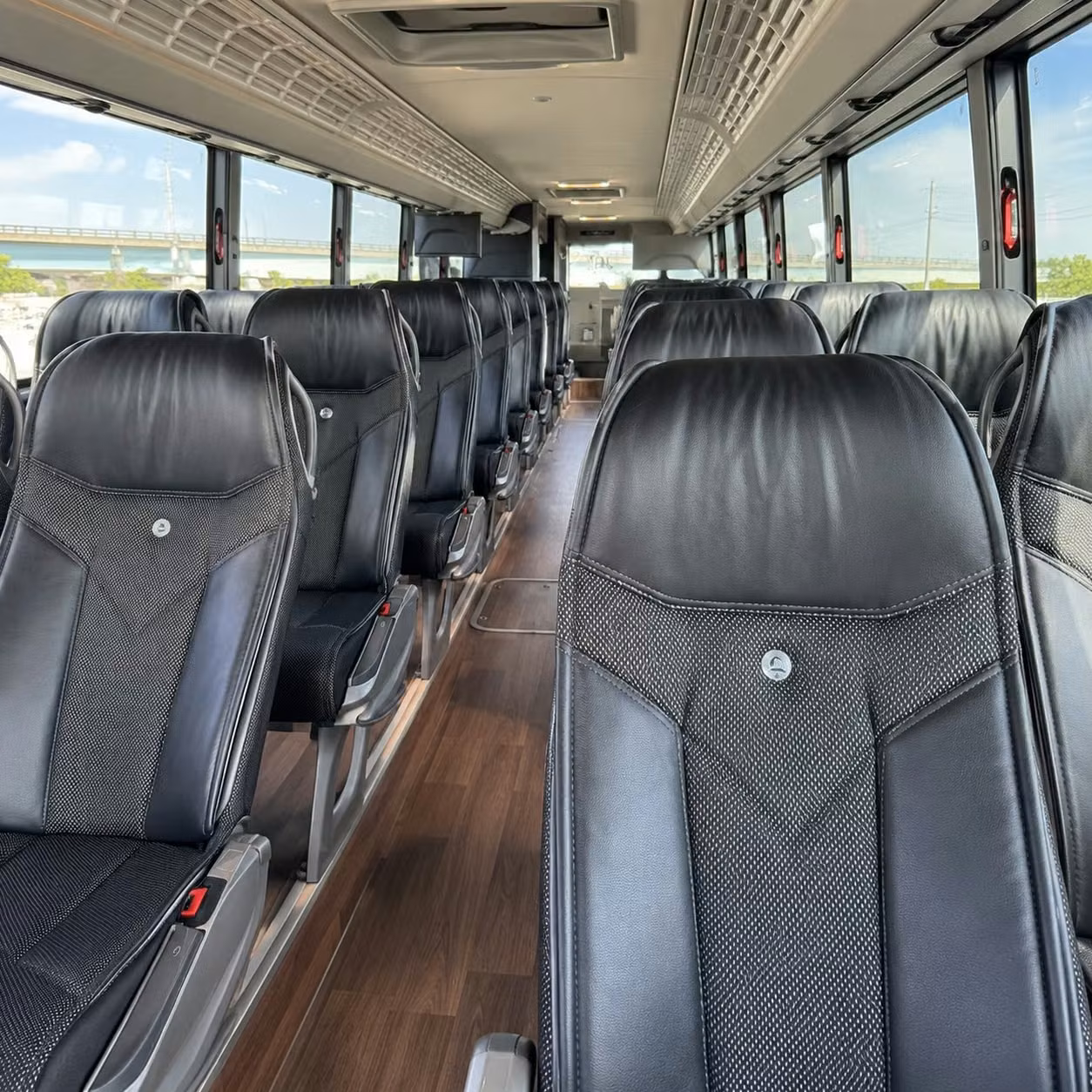 round rock charter bus interior